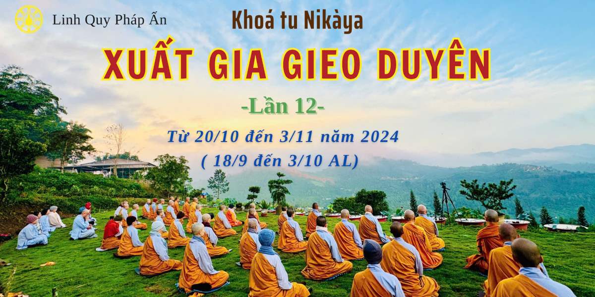 THÔNG BÁO KHÓA TU XUẤT GIA NGẮN HẠN LẦN 12